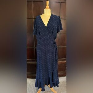 Navy Wrap Dress